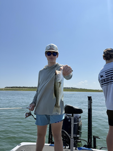 Reeled in a big Largemouth Bass at Buchanan Dam, TX!