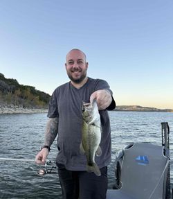 Largemouth bass caught in TX during fishing