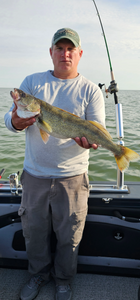 A person fishing in Ohio