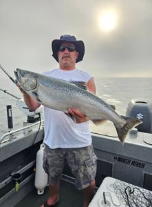 Photograph of a Chinook Salmon caught while fishing in Vermilion