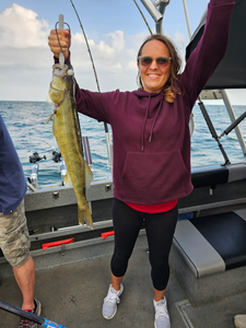 Fishing in Ohio with a big 21-inch fish