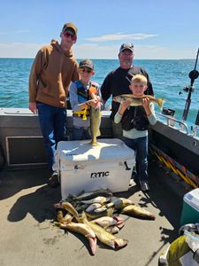 Two fishing enthusiasts catching fish in OH