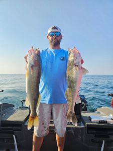 Two sauger fish caught in Vermilion