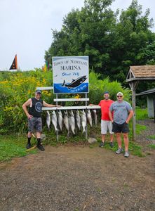 Three people enjoying a fishing trip in Vermilion