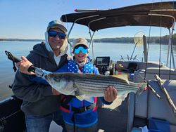Striped bass caught in Acworth