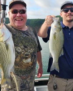 Two Wiper (Hybrid striped bass) fish caught in GA