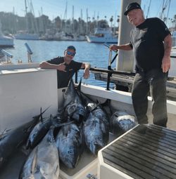 Anglers with big fish at Long Beach