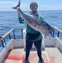 One person fishing in CA