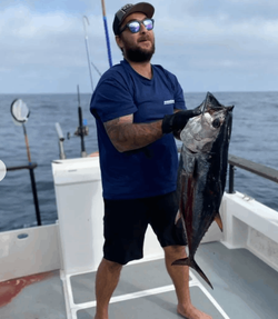Lone angler fishing in Long Beach