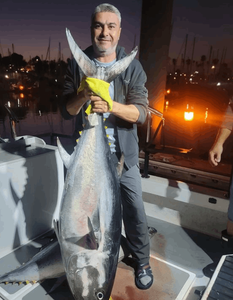 Lone angler fishing in Long Beach