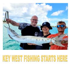 Three people fishing in Florida