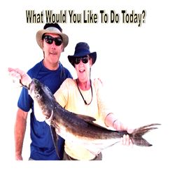 Two people fishing in Florida