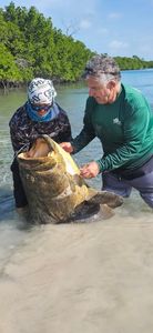 Anglers with big 21-inch fish caught at Stock Island
