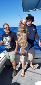 Caught a black grouper, 27 inches, on Stock Island