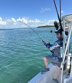 Person fishing on Stock Island