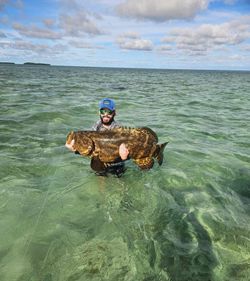 Lone angler fishing on Stock Island