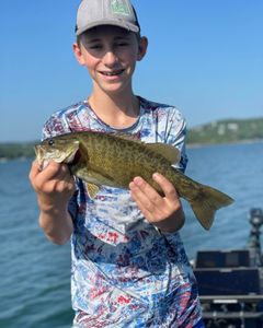 Smallmouth bass caught while fishing in Branson