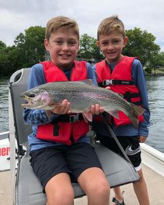 Rainbow trout caught in Branson