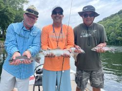 Two Great Barracuda, 13 inches, fishing in Missouri