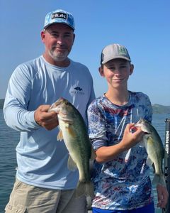Two largemouth bass caught fishing in MO