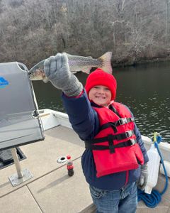 Angler fishing at a scenic Missouri location