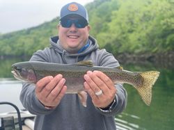 A rainbow trout caught while fishing in MO