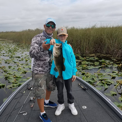 Largemouth bass caught while fishing in Palmetto Bay