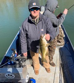 An angler with a 14-inch fish in Missouri