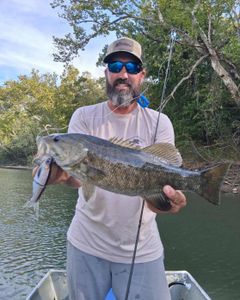 Smallmouth Bass caught while fishing in Richland