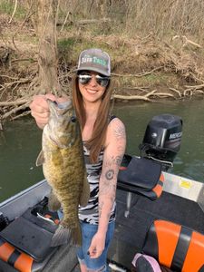 Smallmouth Bass caught while fishing in Richland