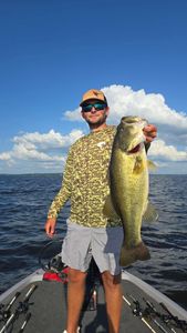 Largemouth bass caught while fishing in LA