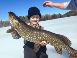 Angler with big fish caught in Wisconsin