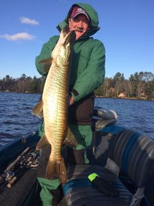 A person fishing in Wisconsin