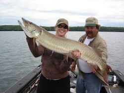 A muskellunge fish caught in WI