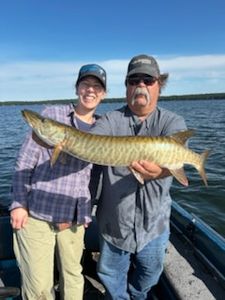 Muskellunge caught while fishing in WI