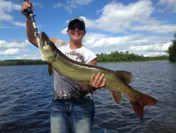 Muskellunge caught fishing in Phelps