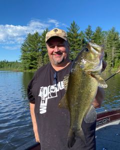 A lone angler fishing in Phelps