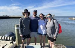 Four people fishing in Alabama