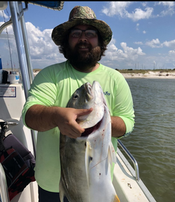 Fishing in Alabama with a single fish