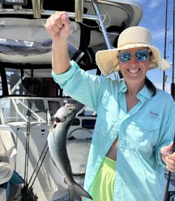 Lone angler fishing in the beautiful Gulf Shores