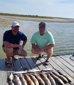 Two anglers fishing in Texas