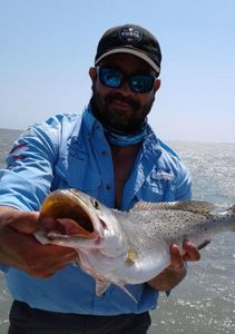 Lone angler fishing in Texas