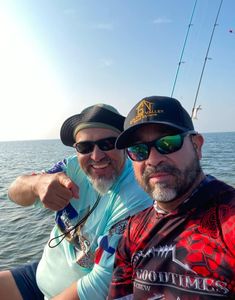 Two people fishing in Texas