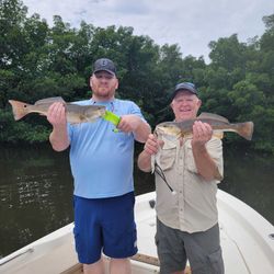 Two redfish caught in St. Petersburg, Florida