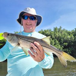 A snook fish caught while fishing in Florida