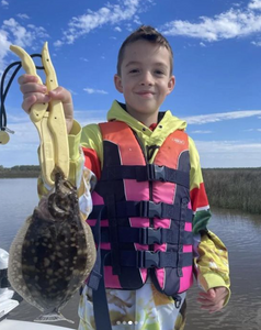 Southern Flounder, 13-inch fish caught while fishing in MS