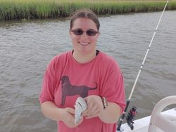 Person fishing in Savannah