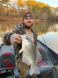 A 19-inch crappie caught while fishing in GA
