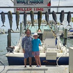 Two people fishing in Islamorada, Florida