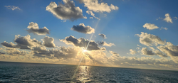 Perfect fishing conditions with stunning skies over Islamorada waters.